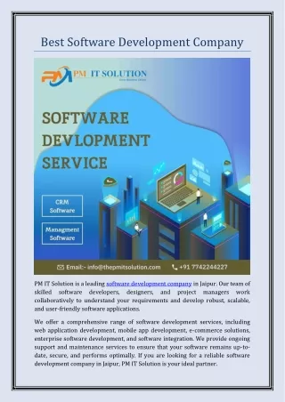 Best Software Development Company