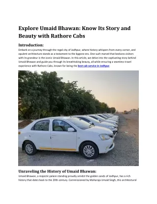 Explore Umaid Bhawan