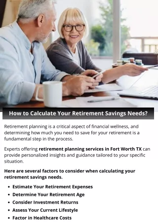 How to Calculate Your Retirement Savings Needs?