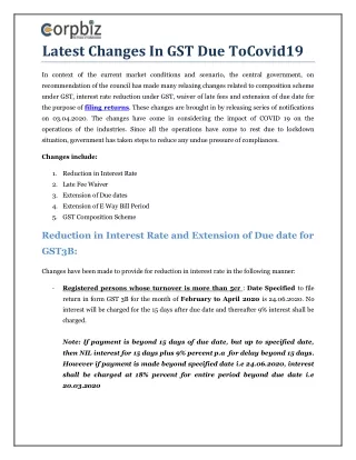 Latest Changes to the GST in Response to COVID-19 Issues