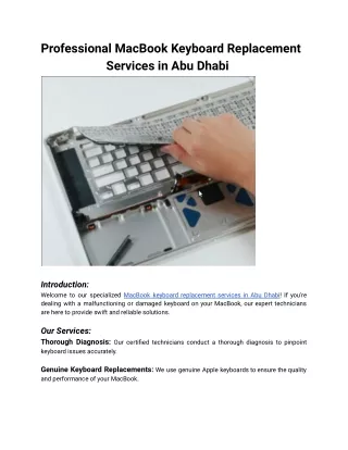 macbook keyboard replacement abudhabi