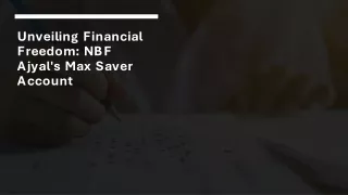 Max Saver Account