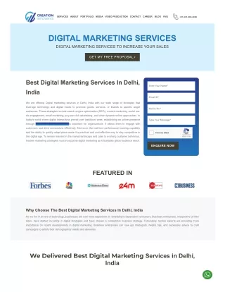 Best Digital Marketing Services by Creation Infoways Company