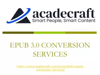 Pdf to epub Conversion Services