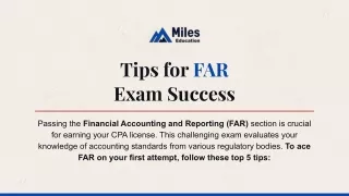 Tips for FAR Exam Success