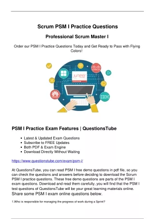 Study Scrum PSM I Exam Questions (2024) to Supercharge Your Preparation