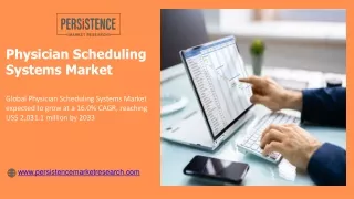 Physician Scheduling Systems Market Growth, Size, Future Scope & Industry Foreca