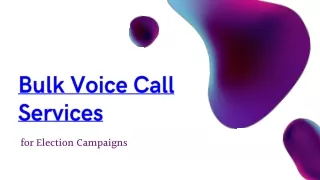 Voice Call Service Provider for Election campaign| SpaceEdge Technology