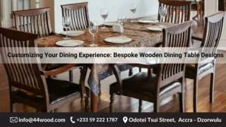 Customizing Your Dining Experience Bespoke Wooden Dining Table Designs