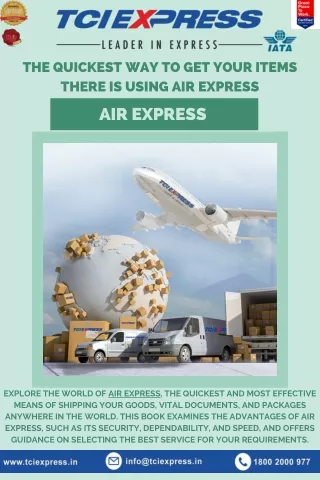 The Quickest Way to Get Your Items There Is Using Air Express