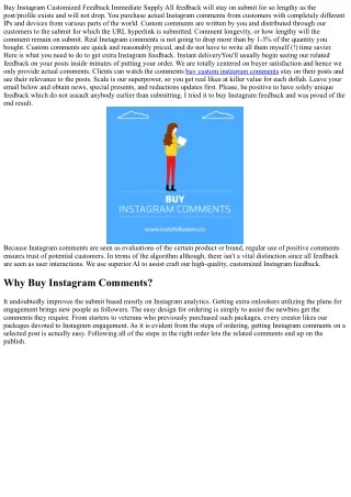 10 Secrets About buy custom instagram comments You Can Learn From TV