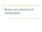 Rastreo para detecci n de enfermedades