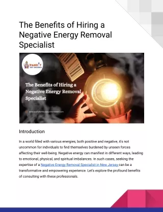 The Benefits of Hiring a Negative Energy Removal Specialist