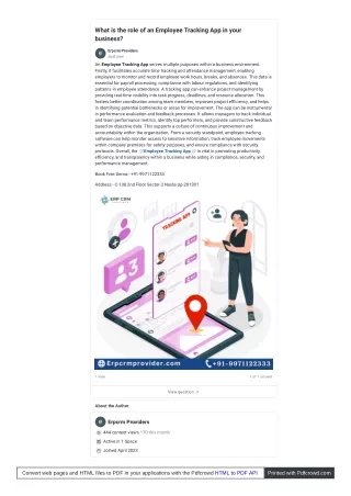 The Role of Employee Tracking App in Employee Development