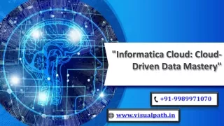 Informatica Training Online - Visualpath