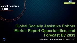 Socially Assistive Robots Market will reach at a CAGR of 13.6% from to 2033