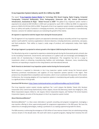 X-ray Inspection System Market