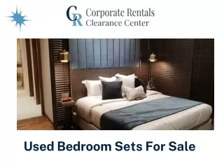 Used Bedroom Sets For Sale