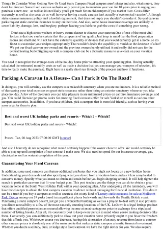 How To Have Great Static Campers With Minimal Costs? Parklink