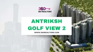 Antriksh Golf View II in Sector 78 Noida