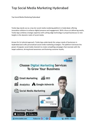 Top Social Media Marketing Hyderabad
