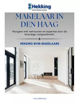 Ontdek uw Vastgoedvertrouwen bij Hekking NVM Makelaars