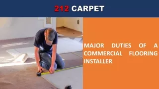 Major Duties of a Commercial Flooring Installer