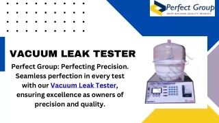 Vacuum Leak Tester