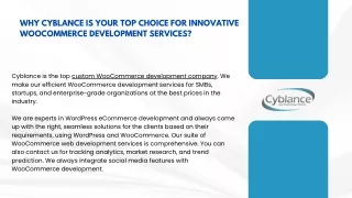 WOOCOMMERCE DEVELOPMENT SERVICES