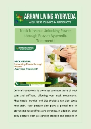 Neck Nirvana Unlocking Power through Proven Ayurvedic Treatment