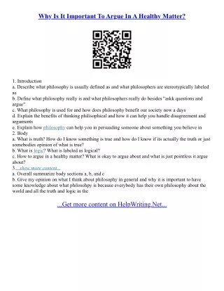 Argue Essay