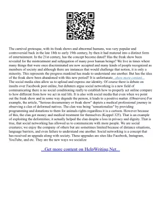 Essays On Social Networking