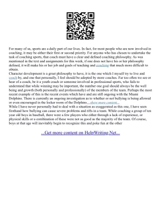 Sample Of Exemplification Essay