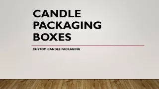 Candle Packaging Boxes