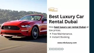 Best Luxury Car Rental Dubai - MKV LUXURY