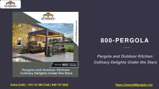 Pergola and Outdoor Kitchen- Culinary Delights Under the Stars