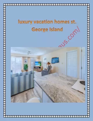 2 bedroom vacation homes st. George Island