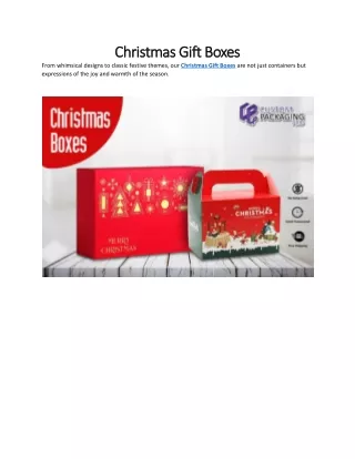 Christmas Gift Boxes