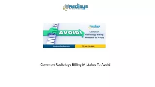 Common Radiology Billing Mistakes To Avoid