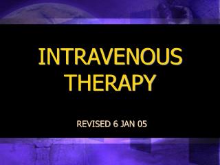 INTRAVENOUS THERAPY