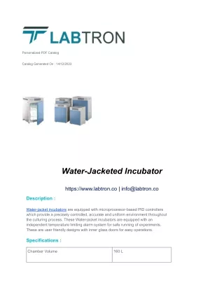 Water-Jacketed Incubator