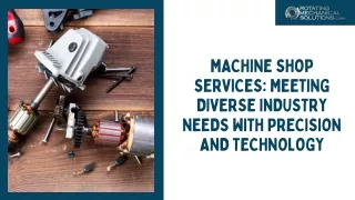 Machine Shop Services Near Me