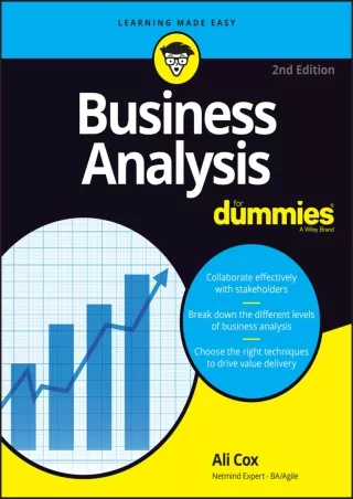 Download⚡️ Business Analysis For Dummies (For Dummies-Business & Personal Finance)