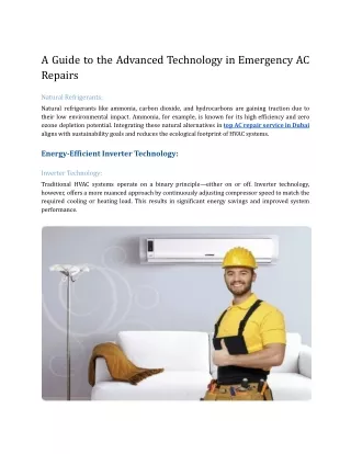 A Guide to the Advanced Technology in Emergency AC Repairs (1)