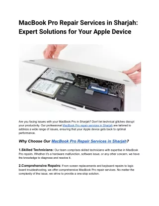 MacBook Pro Repair Services in Sharjah
