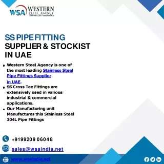 Stainless Steel Pipe Fittings in UAE| Singapore| Malaysia| Western Steel Agency