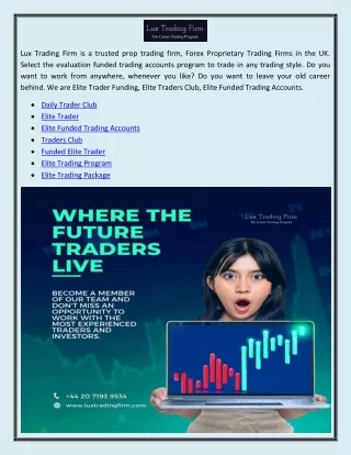 Funded Trading Account