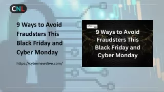 9 Ways to Avoid Fraudsters This Black Friday and Cyber Monday