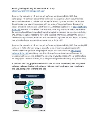 Elevate HR Efficiency in Rolla, UAE: Explore Software Solutions