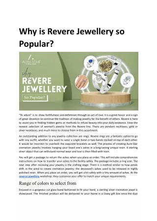 Why is Revere Jewellery so Popular_.docx